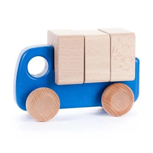 wooden truck with blocks bajo toys 5